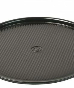 Emile Henry Pizzastein In Fusain, 37 Cm