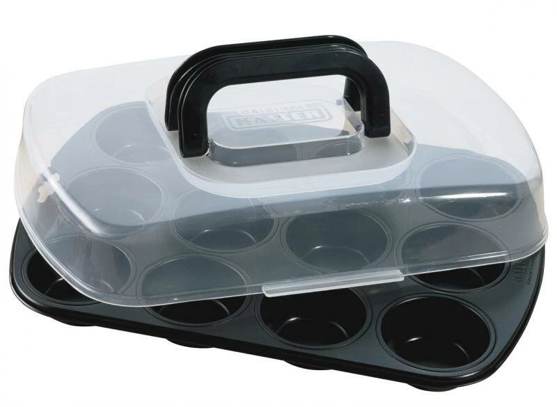 Kaiser 12-er Muffinform Mit Transporthaube 1 Kaiser 12-er Muffinform Mit Transporthaube