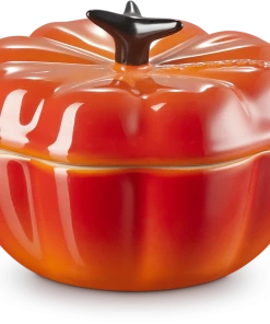 Le Creuset Kürbisförmchen Mit Deckel In Ofenrot