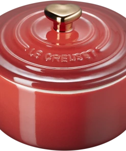 Le Creuset Mini Cocotte Mit Herzknopf In Kirschrot