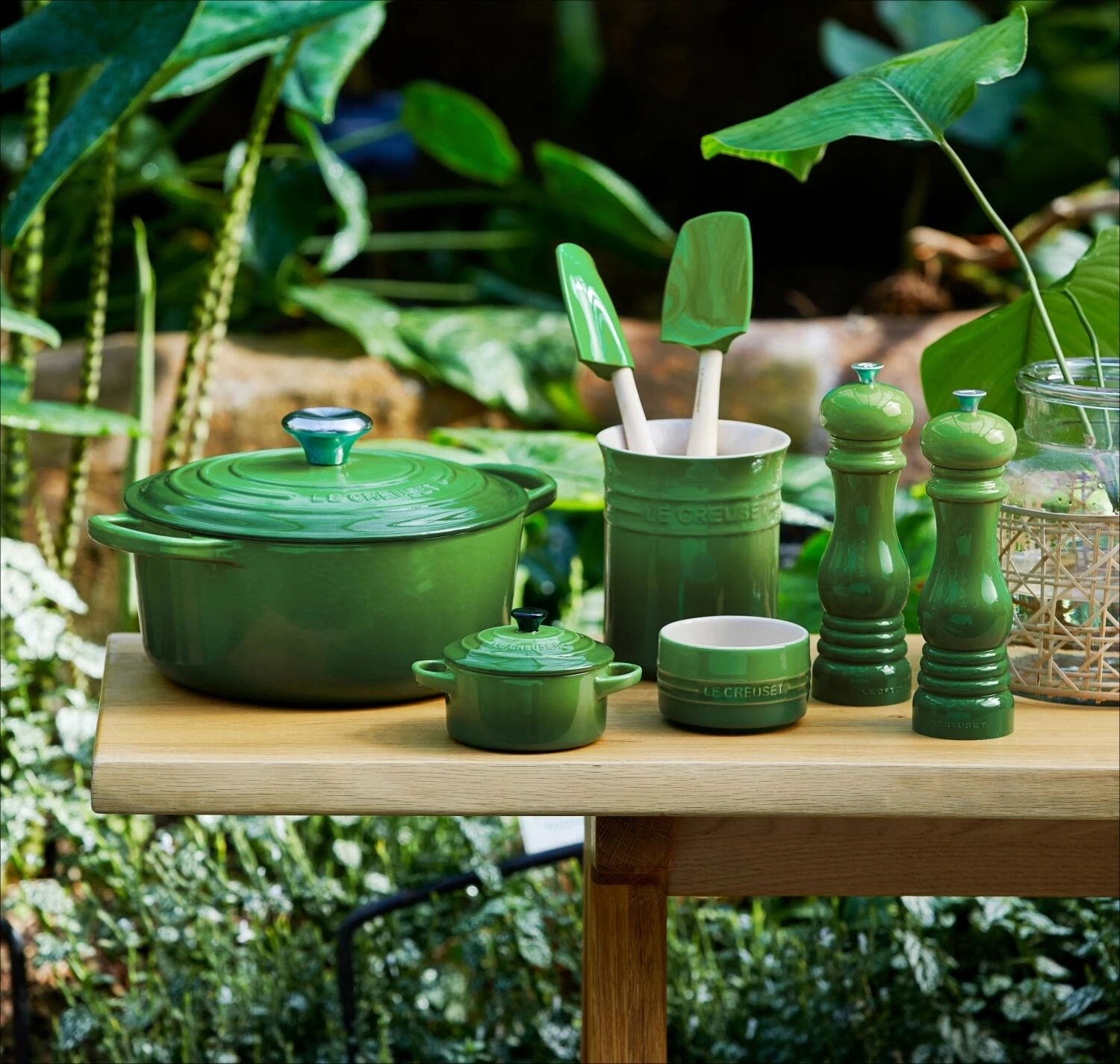 Le Creuset Mini Cocotte In Bamboo Green 2 Le Creuset Mini Cocotte In Bamboo Green – Bild 2