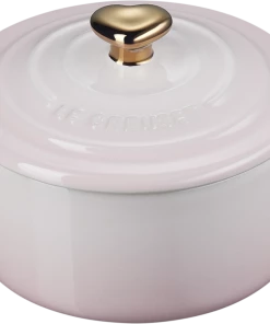 Le Creuset Mini Cocotte Mit Herzknopf In Shell Pink