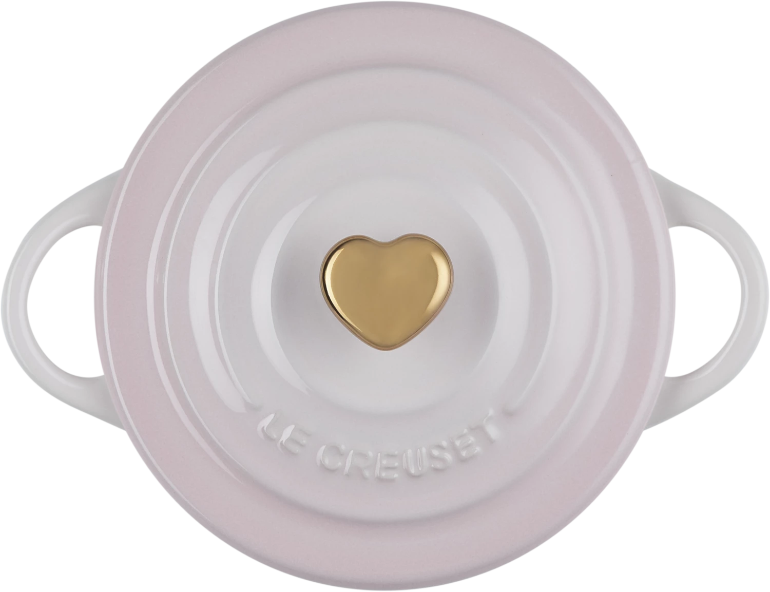 Le Creuset Mini Cocotte Mit Herzknopf In Shell Pink 3 Le Creuset Mini Cocotte Mit Herzknopf In Shell Pink - Image 3