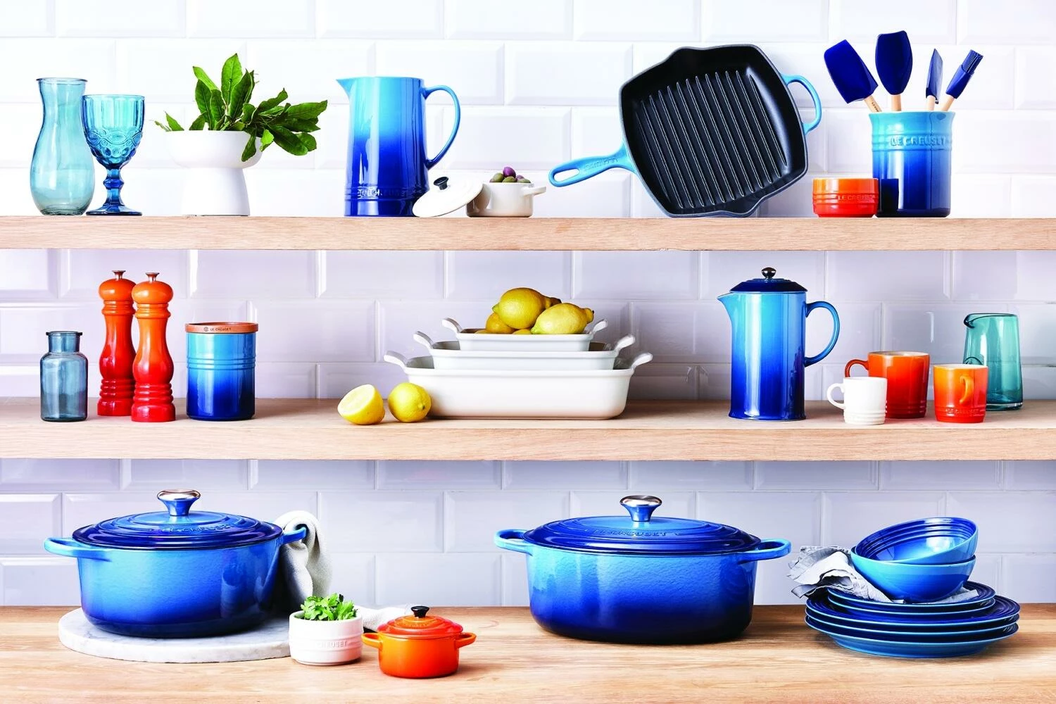 Le Creuset Kochkellen Craft, 5er-Set In Azure 4 Le Creuset Kochkellen Craft, 5er-Set In Azure - Image 4