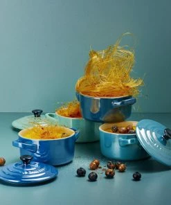 Le Creuset Mini Cocotte In Perlgrau Metallic -Emil-Henry-Laden Metallics LS14 2