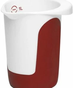 Emsa Quirltopf MIX & BAKE, Weiß/Rot, 1,0 L