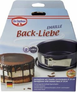 Dr. Oetker Springform Mit Emaille-Servierboden Back-Liebe 18 Cm -Emil-Henry-Laden PACK 1104 0