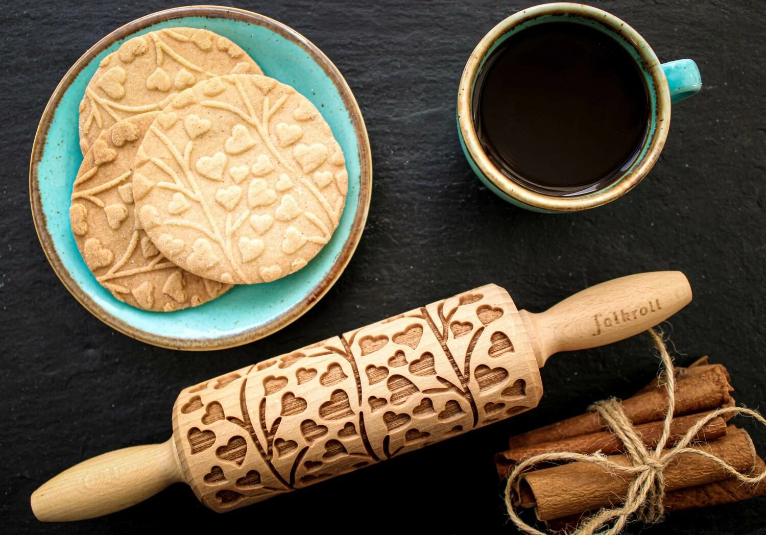 Folkroll Teigrolle Folk Tauben 3 Folkroll Teigrolle Folk Tauben - Image 3