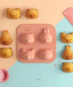 Monbento Silikonform Mit Tiermotiven, 2 Tlg. -Emil-Henry-Laden mb silifriends 50274147018 o