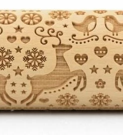 Folkroll Teigrolle Rentier Weihnacht